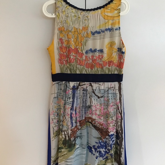 Anthropologie Scoop Neck Floral Dress - Picture 5 of 8